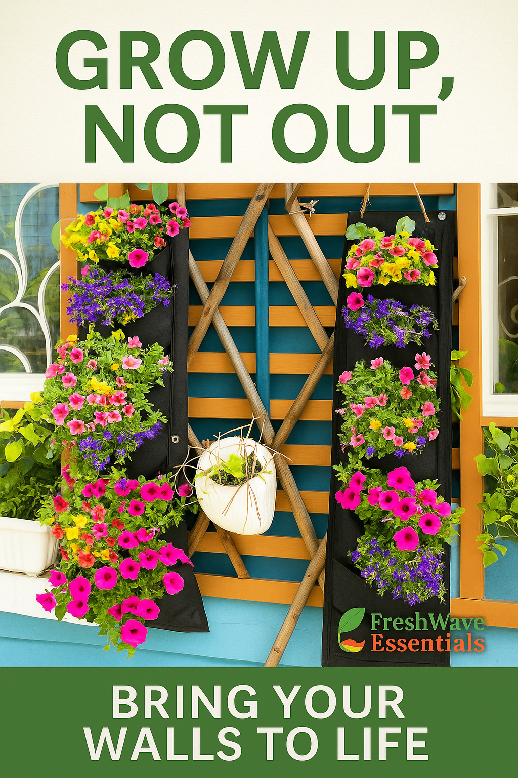 Vertical Garden Wall Planter With Pockets