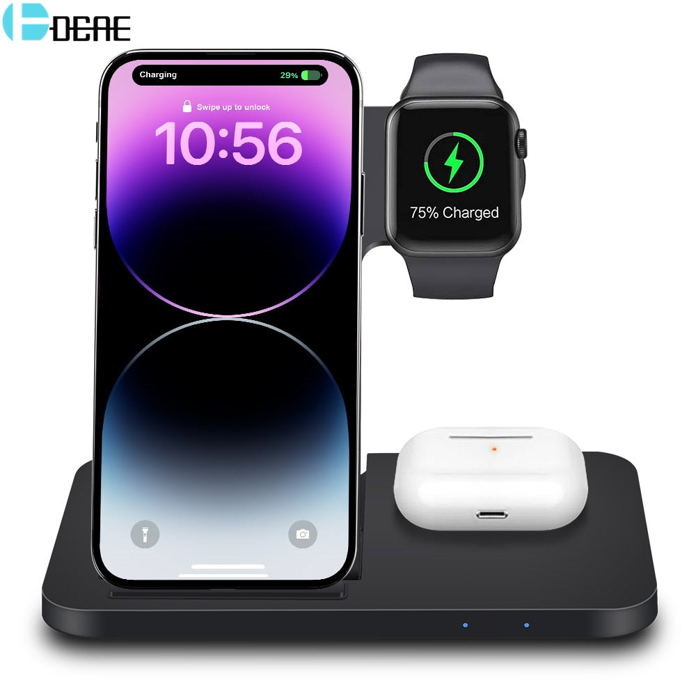 3 in 1 Wireless Charging Station for Apple Devices