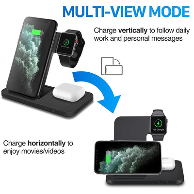 3 in 1 Wireless Charging Station for Apple Devices