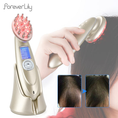 ForeverLily laser hair regrowth device with red light therapy for scalp treatment and hair growth